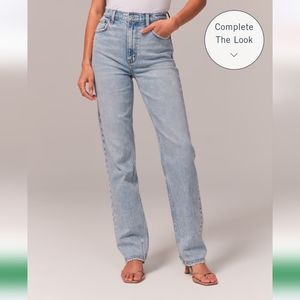 Abercrombie 90s slim straight ultra high rise 29L long tall